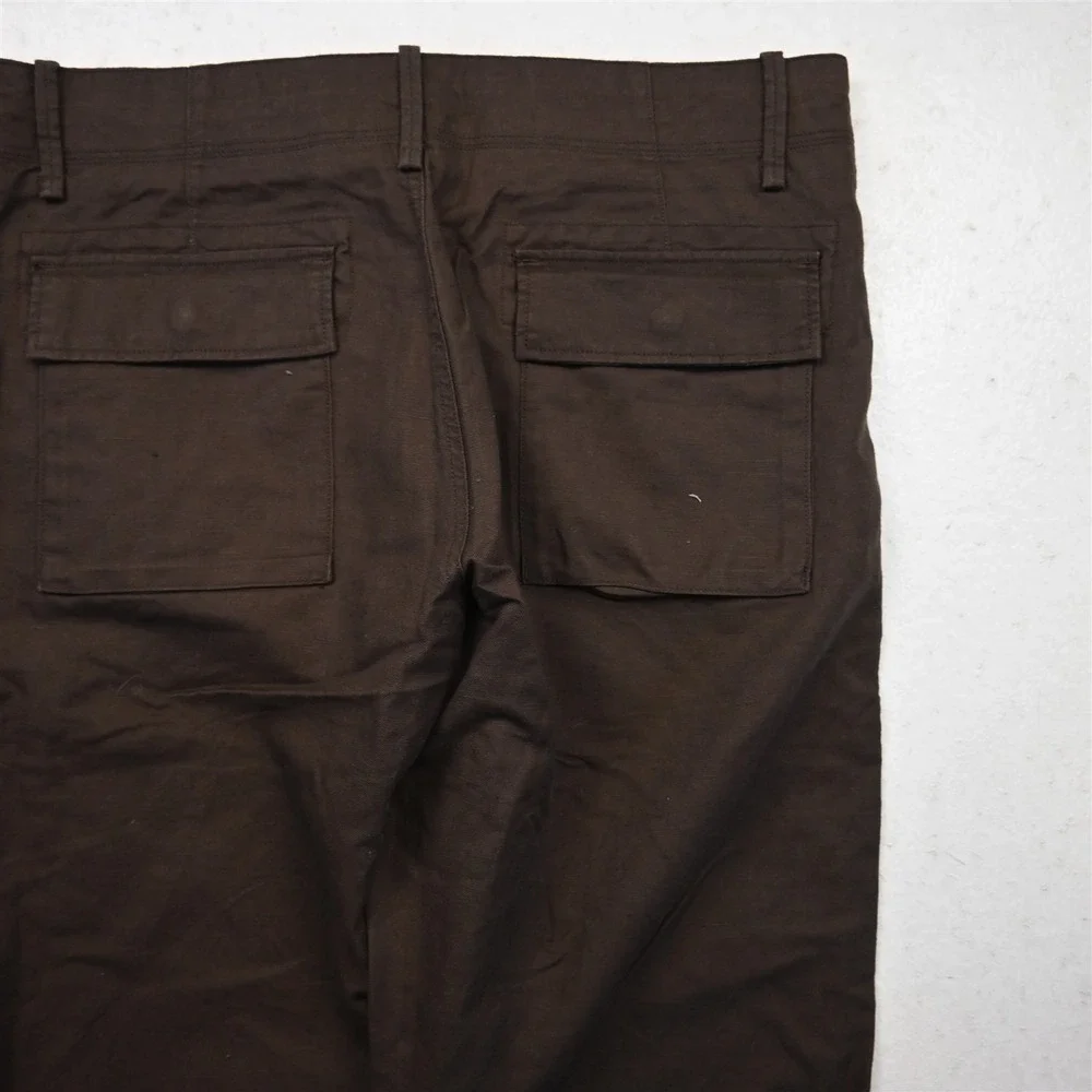 Banana Republic 31x30 Brown Linen Drawstring Straight Beach Wedding Mens Pants